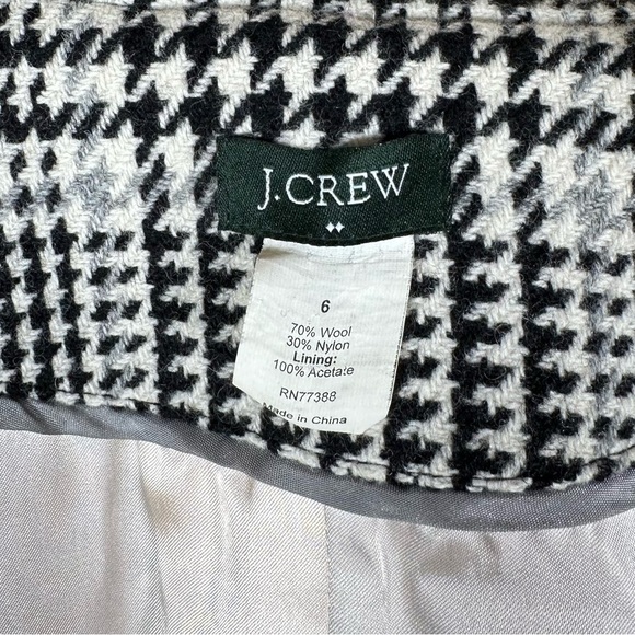 J. Crew Monochrome Checkered Trench Coat - Picture 10 of 11